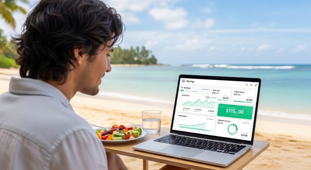 high yield savings account for digital nomads mobile banking by artisan anthology.