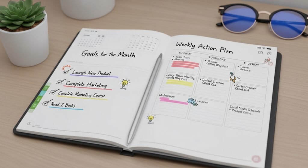 how writing goals helps achieve success by artisan anthology.