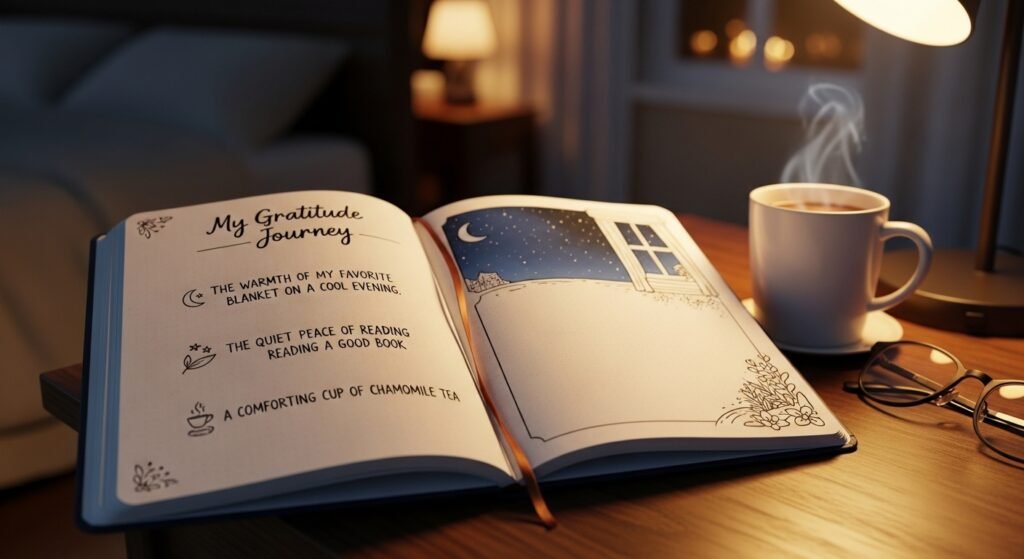 nightly manifestation gratitude journaling by artisan anthology.