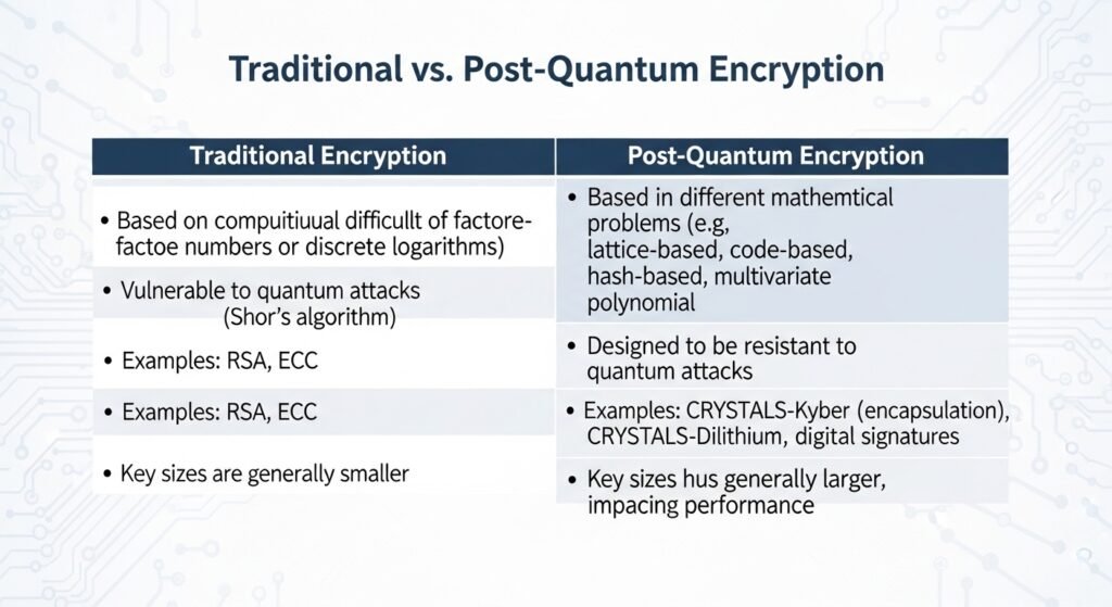 pqc vs traditional encryption banking security by artisan anthology.