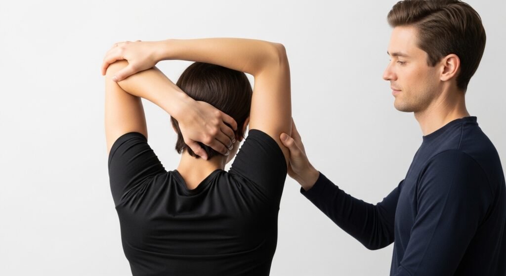 yoga exercises for improving posture while working at desk by artisan anthology.