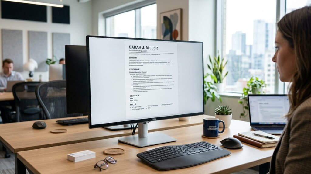 ATS-friendly CV template design for online job applications by artisan anthology llc