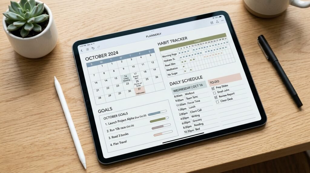 Features of a digital planner that actually works. by artisan anthology llc.