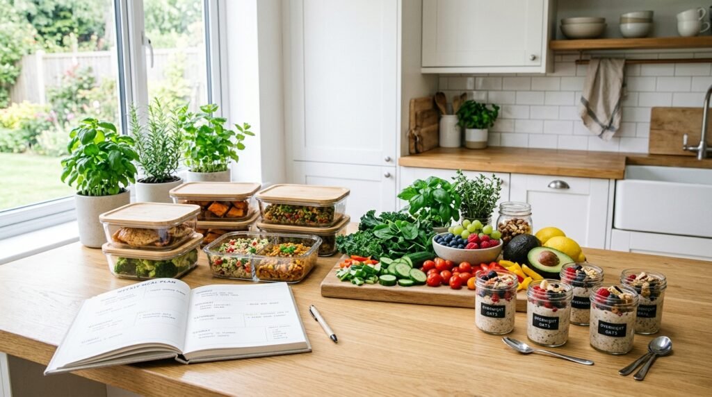 Healthy meal prep and weekly meal planning for a stress-free week by artisan anthology llc.