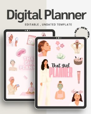 The Ultimate 2-in-1 Luxury That Girl Life Master Bundle Hyperlinked Monthly Command System, 365-Day Habit Tracker & Weekly Goal Organizer (iPad, GoodNotes & Printable PDF)