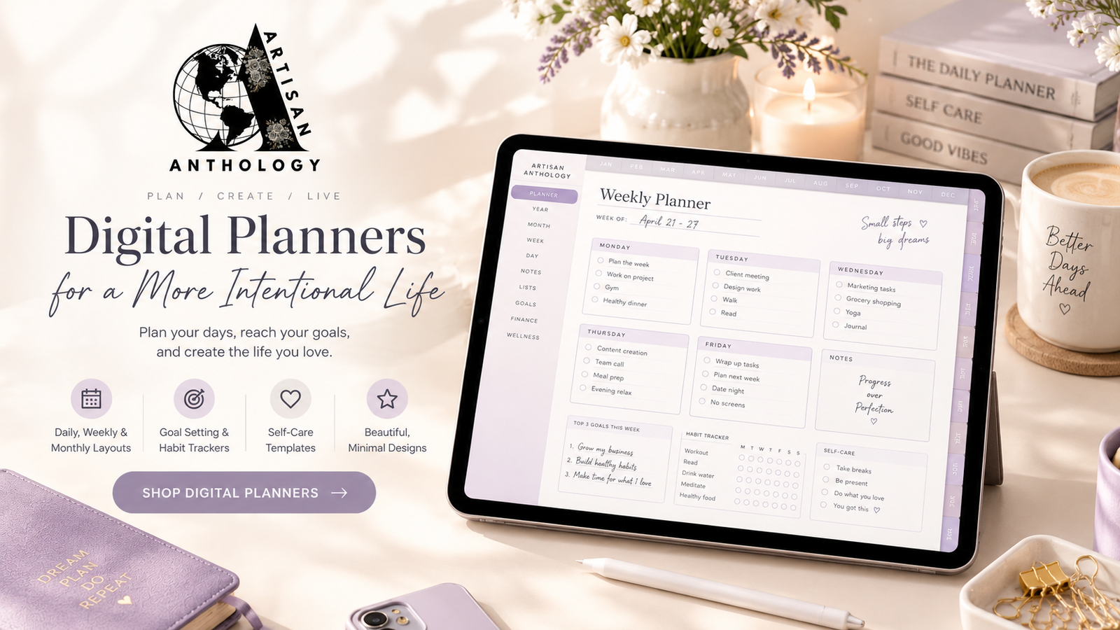 Artisan Anthology Digital Planner Setup